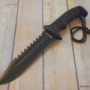 12.5 INCH OVERALL MTECH FIXED BLADE HUNTING KNIFE NYLON SHEATH RAZOR SHARP BLADE
