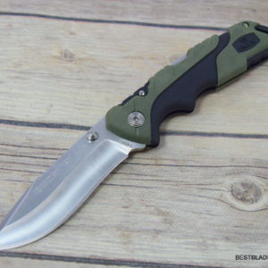 BUCK 659 FOLDING PURSUIT LARGE LOCK-BACK FOLDING KNIFE W/ SHEATH MADE IN USA BU659GRS