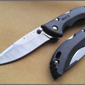 BUCK USA BANTAM FOLDING KNIFE 3.75 INCH CLOSED LOCK-BACK MADE IN USA