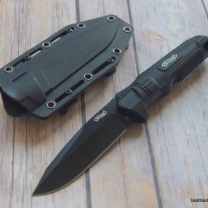 WALTHER BACKUP FIXED BLADE HUNTING KNIFE WITH KYDEX SHEATH – 8.25 INCH OVERALL