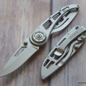 5.75 INCH OVERALL GERBER RIPSTOP I FRAME-LOCK FOLDING KNIFE WITH POCKET CLIP