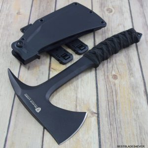 10.5 INCH BROWNING FIXED BLADE SHOCK N AWE TOMAHAWK FULL TANG WITH SHEATH