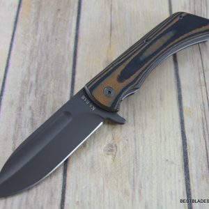 KA-BAR MARK 98 LINERLOCK FOLDING KNIFE BROWN G-10 HANDLE WITH POCKET CLIP