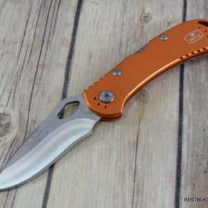 BUCK MADE IN USA SPITFIRE MIDLOCK FOLDING KNIFE WITH POCKET CLIP RAZOR SHARP