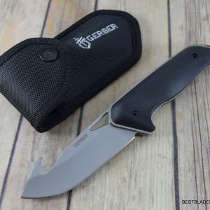8.5 INCH GERBER “MOMENT” FOLDING POCKET KNIFE RAZOR SHARP BLADE WITH NYLON SHEATH