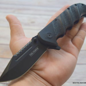 8.5 INCH TACFORCE SPRING ASSISTED TACTICAL KNIFE WITH POCKET CLIP TF-956BK