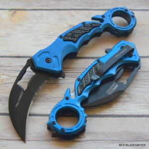 8 INCH TAC-FORCE SPRING ASSISTED TACTICAL KARAMBIT KNIFE WITH POCKET CLIP