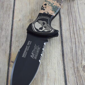 8.5″ MTECH SPRING ASSISTED TACTICAL KNIFE RAZOR SHARP BLADE WITH POCKET CLIP