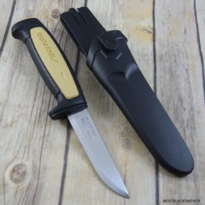 MORA BASIC 511 BEIGE/BLACK FIXED BLADE CAMPING KNIFE SWEDEN MADE RAZOR SHARP